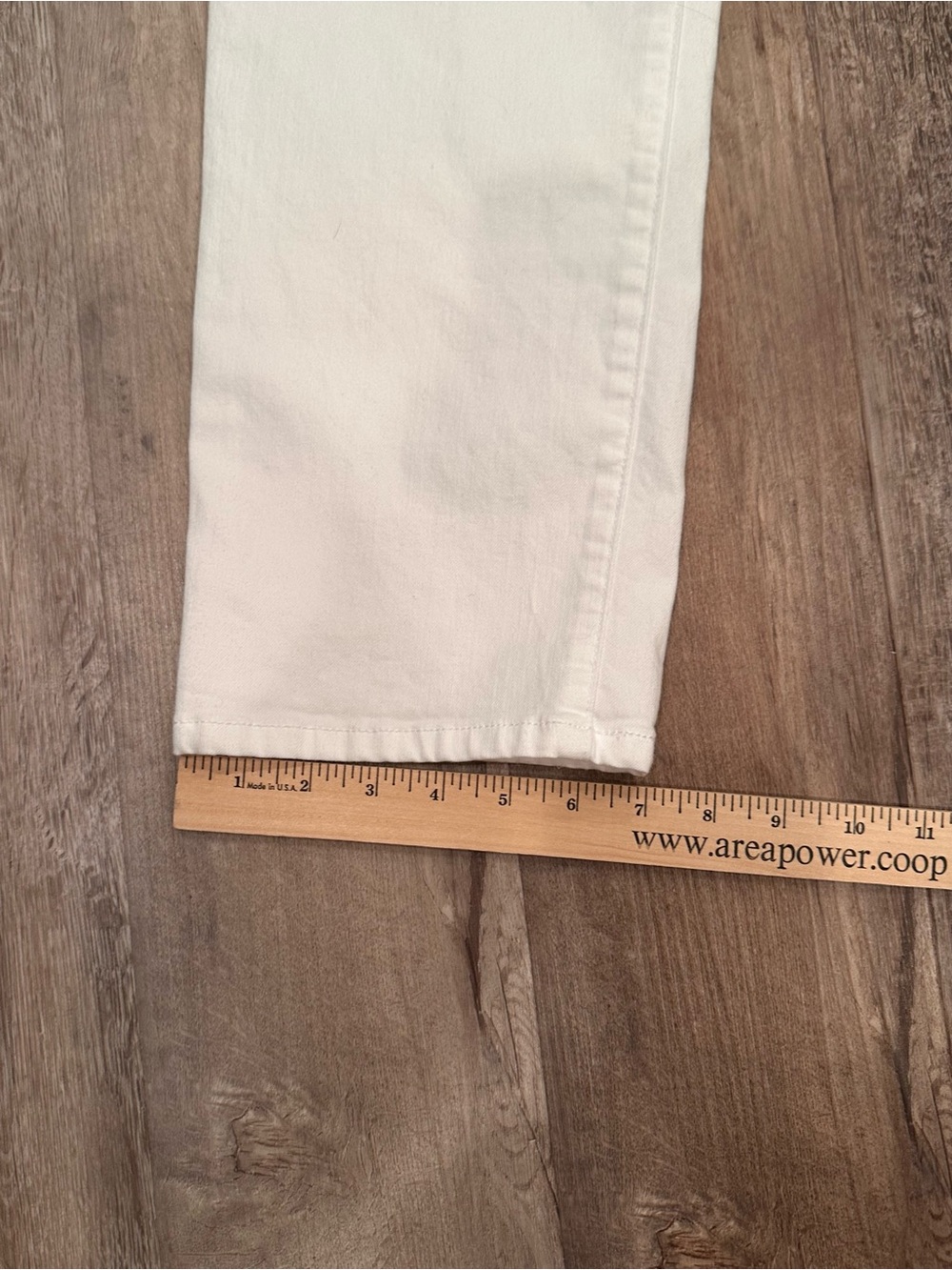 Democracy Ab Technology Straight Leg Jeans White Neutral Versatile Sz 12 - Picture 6 of 10